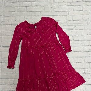 GAP Pink Kids Dress with Gold Stripes